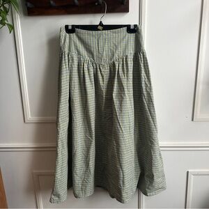 Green Checkered Skirt